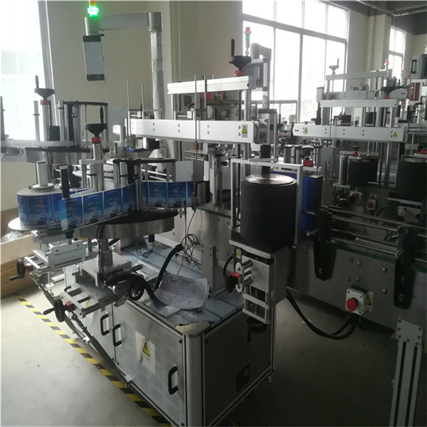 Tarra-asetinlaite, kaula / etu ja torni kaksoiskääre pyöreä etiketöintikone