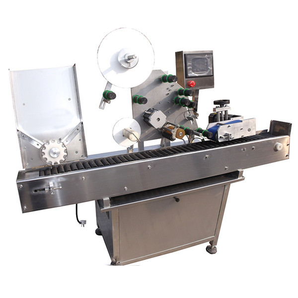 Pieni pyöreä pullo-injektiopullon tarrojen etiketöintikone levysoittimella