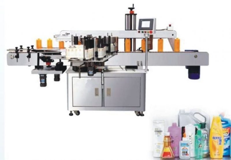 Kiina Double Side Sticker Labeling Machine, SUS304 ruostumattomasta teräksestä valmistettu tarrojen kiinnityskone