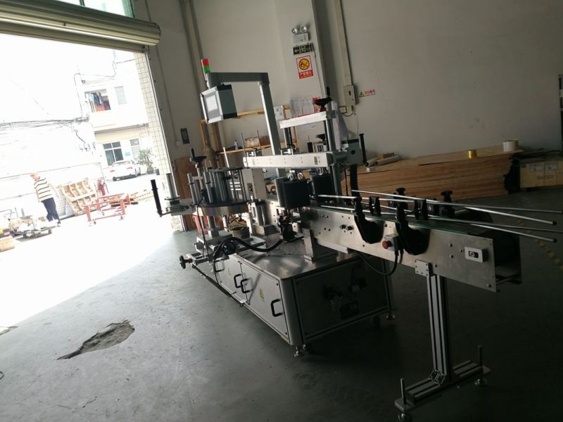 Kiina kaksoispintainen pyöreä pullotarrojen etiketöintikone, etiketin leveys 190 mm